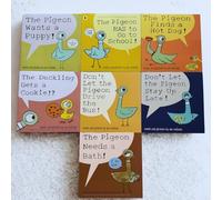 Mo Willems Pigeon Books 7 Piece Set Includes Don't Let The Pigeon Drive The Bus Book, The Pigeon Has To Go To School & More - Mo Willems Books for Kids Collection
