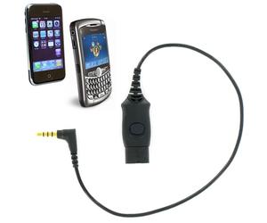 MO300 Cable for IPhone & Blackberry MO300 able connects your iPhone and Blackberry to your Plantronics professional headset