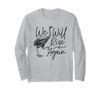 Moa Bird - We Will Rise Again Long Sleeve T-Shirt