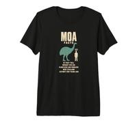 Moa Facts Ice Age Size Comparison Chart Premium T-Shirt