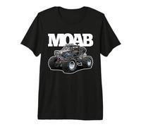 Moab UT Side-by-Side Quad 4x4 ATV Offroading Cartoon Design Premium T-Shirt