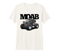 Moab UT Side-by-Side Quad 4x4 ATV Offroading Cartoon Design Premium T-Shirt