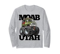 Moab Utah 4x4 Offroad Overlanding RV Truck Cartoon Design Long Sleeve T-Shirt