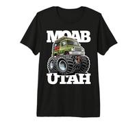 Moab Utah 4x4 Offroad Overlanding RV Truck Cartoon Design Premium T-Shirt