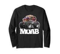 Moab Utah 4x4 Offroad Quad ATV UTV Cartoon Design Long Sleeve T-Shirt