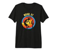 Moab Utah Dancing Kokopelli Southwest Design Premium T-Shirt