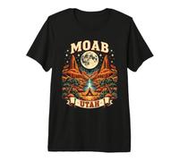 Moab Utah Desert Camping Moon Canyon Adventure Premium T-Shirt