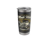 Moab Utah Hells Revenge 4x4 Vintage Distressed Style Design Stainless Steel Insulated Tumbler