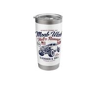 Moab Utah Hells Revenge 4x4 Vintage Distressed Style Design Stainless Steel Insulated Tumbler