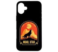 Moab Utah Live Love Explore Howling Wolf Design Case for iPhone 16 Plus
