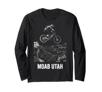 Moab Utah Mountain Bike MTB Biking Biker Long Sleeve T-Shirt