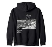 Moab Utah Mountain Bike MTB Biking Biker Zip Hoodie