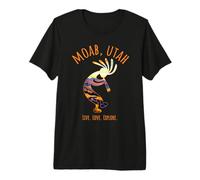 Moab Utah USA Dancing Kokopelli Southwest Design Premium T-Shirt