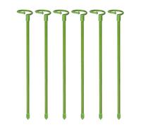 Moageme 6 Plant Support Stakes, Garden Single Stem Support Stake Amaryllis Plant Cage Support Rings Plant Support Sticks for Flower, Tomatoes, Lily, Peony (30cm)