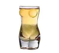 Moageme 60ml Body Shaped Shot Glasses, Funny Clear Beer Glass Sexy Lady and Man Body Wine Glasses Beer Mugs Whiskey Glass Cup for Bar Bachelor Night