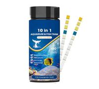 Moageme Aquarium Test Strips Freshwater,10-in-1 Fish Tank Testing - Fish Tank Water Quality Testing Kit,for Keepers Hobbyists Beginners Aquarists Professionals Home Office Study Living Room School