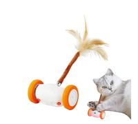 Moageme Interactive Cat Toy | with Lights Tail Touch Activated,Self-Play Automatic Moving Cat Toys,for Enrichment Stimulation Exercise Boredom Chasing Teasing Play Kitten Indoor Home