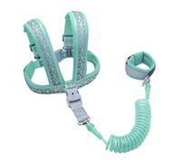 Moageme kids Safety Harness, 2 in 1 Anti Lost Wrist Link for Toddler with Adjustable Shoulder Straps and Security Lock, Baby Safety Reins Walking Harness Kids Children