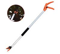 Moageme Long Reach Pruner, 100cm Garden Long Reach Tree Pruner, Cut and Hold Tree Pruner, Long Handled Fruit Picker, Long Handled Secateurs for Tree Branches, Loofah Cucumber Grape