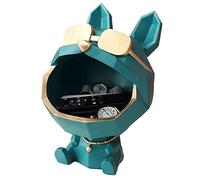 Moageme Resin Big Mouths Dog Statue, Funny Big Mouths Dog Storage Box, Key Bowl For Entryway Table, Candy Bowl Dish Desk, French Bulldog Art Sculptures Figurines For Home Decor 17x17x23.5CM