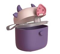 Moageme Travel Formula Dispenser - Cow-Shaped Milk Powder Dispenser Portable Formula Box | Food Preservation Box with Spoon Compartment for Visiting, Picnic, Outing