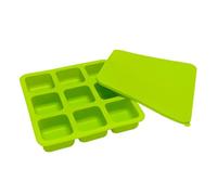 Moageme Whiskey Ice Cubes Mold | with Lid 9 Cavity Silicone Reusable Kitchen Utensils | Ice Cubes Maker | for Cocktails Whiskey Kitchen Parties Drinking Food Bar Camping Chocolate Candy Fruit
