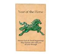 Moageme Year of the Horse Hug Card | 2D Acrylic Inspirational Keepsake - Spring Festival Motivational Card - for Kids Teens Adults Students Colleagues Employees Graduates Holiday Greetings Business