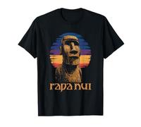Moai Rapa Nui - Vintage Monolithic Statue Polynesia Souvenir T-Shirt
