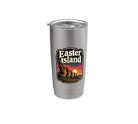 Moai Statue Easter Island Stainless Steel Insulated Tumbler