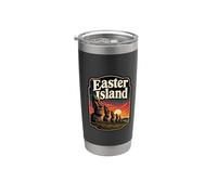 Moai Statue Easter Island Stainless Steel Insulated Tumbler
