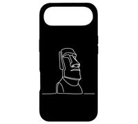 Moai Statues Easter Island Line Art Drawing Case for iPhone Air