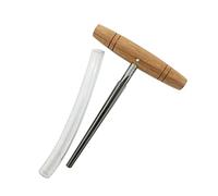 MOAIYU Violin Viola Peg Hole Reamer with Taper Wood Handle for 3/4 4/4 Violin Pegs Repair Stainless Steel Luthier Maker Tools