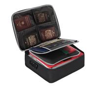 MoAL Pockets Portable File Organiser - A4 Water Resistant Expanding File Folders for Paperwork, Fireproof Document Organiser with Tabs, Expandable Compartment and Zipper Closure (FO-03)