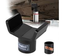 Moalaok 12T/20T Bottle Jack Adapter - Heavy Duty Axle Lift Saddle for 3"/4" Round Axle & 3" Square Tubes | Hydraulic Jack Accessories for RV/Trailer/Farm Axle Lifter