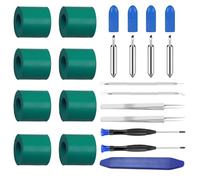Moalaok 19-Pack Rubber Roller Replacement for Cricut Joy,Accessories Kit with Replace Blades & & Weeding Tools |｜Fits Cricut Joy Machine｜Anti-Slip Design｜Complete Repair Set
