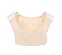 MOALO Womens Invisible 2 in 1 Built-in Shoulder Pads T-Shirt Tank Tops, Scoop Neck Basic Tee Camisole Seamless Regular,Beige,L