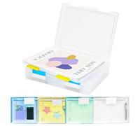 MOAMUN 8 PCS A4 Storage Boxes with lids and Plastic Wallets A4 with Tab, Transparent Waterproof Paper Storage Case with Buckle, Plastic Portable Box Files A4 for Documents Letters Magazine Photo Book