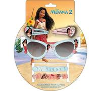 Moana 2 Sunglasses Beauty Set - Kids Glasses with Clips, Elastic Bands and Disney Characters