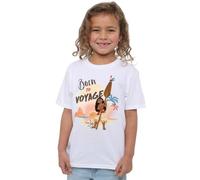 Moana Born to Voyage Girls T Shirt, White, 9-10 Years