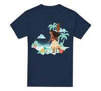 Moana Flat Island T-Shirt Navy Moana Navy XXL
