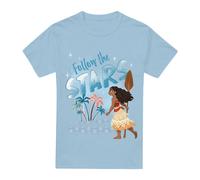 Moana Follow The Stars T-Shirt Light Blue | Size: XL Moana Light Blue XL