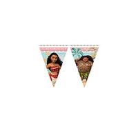 Ciao Vaiana-Themed Party Decoration Garland, Blue, Green, Orange, Plastic, Rectangular