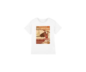Moana Girl's Bold Adventurer T-Shirt White | Size: 3-4 Years Moana White 3-4 Years