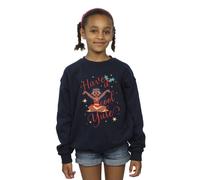 Moana Girl's Have A Cool Yule Sweatshirt in Navy | Size: 7-8 Years Moana Navy 7-8 Years