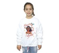 Moana Girl's Have A Cool Yule Sweatshirt in White | Size: 9 Years Moana White 9 Years
