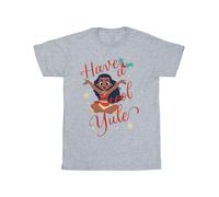 Moana Girl's Have A Cool Yule T-Shirt in Grey | Size: 3-4 Years Moana Grey 3-4 Years