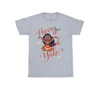 Moana Girl's Have A Cool Yule T-Shirt in Grey | Size: 5-6 Years Moana Grey 5-6 Years