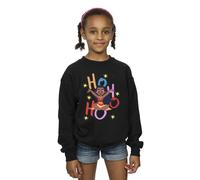 Moana Girl's Ho Ho Ho Sweatshirt in Black | Size: 7-8 Years Moana Black 7-8 Years