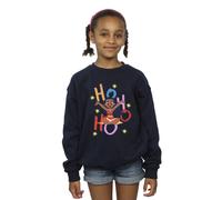 Moana Girl's Ho Ho Ho Sweatshirt in Navy | Size: 7-8 Years Moana Navy 7-8 Years