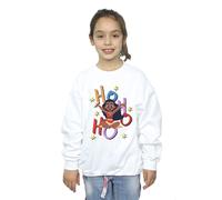 Moana Girl's Ho Ho Ho Sweatshirt in White | Size: 3-4 Years Moana White 3-4 Years